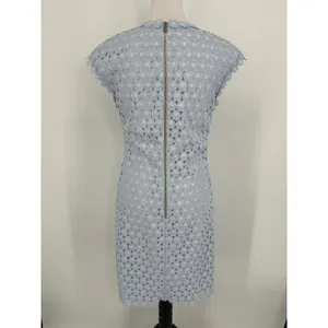 Ted Baker Jemille Sheath Dress‎ Size 8 Blue Scalloped Lace Feminine Romantic thumbnail 6