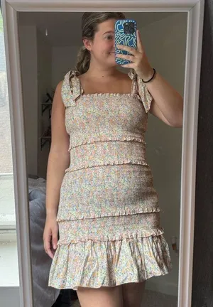MABLE Pastel Floral Top Pink Size M thumbnail 2