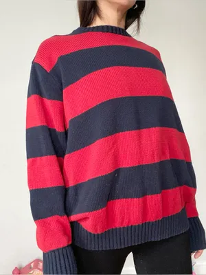 J GALT striped pullover sweater Red Size undefined thumbnail 2