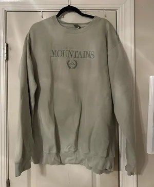 Faith Can Move Mountains Etsy Army Green Sweatshirt thumbnail 1