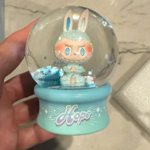Pop Mart Labubu Big Into Energy Crystal Ball - Hope Snow Globe New thumbnail 8