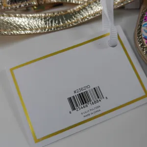 Lilly Pulitzer Amarena Cherry Palm Leaf Luggage Tag Gold Hardware 236210 NWT thumbnail 4