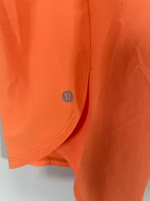 Lululemon Women’s Lightweight Stretch Run Short Sleeve Shirt Orange Soda Size 10 thumbnail 7