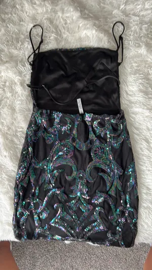 Lucy in the Sky Black Homecoming Dress thumbnail 4