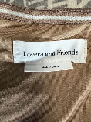 Lovers and Friends Brown Ruched Mesh Bustier Bodysuit Size L thumbnail 5