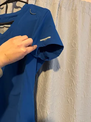 Skechers Royal Blue Scrub Top thumbnail 4