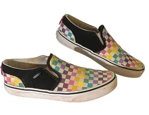 Vans Sneakers Checkerboard Slip On Pride Rainbow Skater thumbnail 1