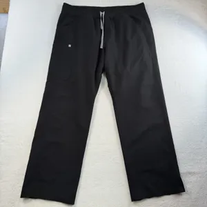 FIGS XL Black Pants Kade Cargo Scrub Straight Leg Doctor Nurse Dentists Women’s thumbnail 3