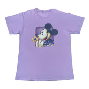 Vintage 90s Minnie Mouse Pink Graphic T-shirt thumbnail 1
