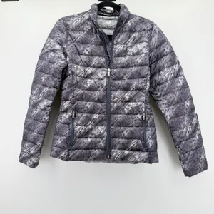 Ariat Ideal‎ Down Jacket Womens Small Gray Print Puffer Packable Coat thumbnail 2