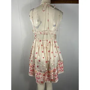 Free People Intimately Oasis Placed Floral Mini Dress in pink combo. Size M NWOT thumbnail 4