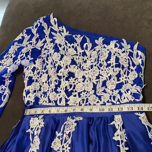 Women’s One Shoulder Full Length Blue Prom Party Dress Size 8 thumbnail 9