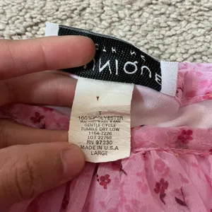 Younique Clothing Pastel Pink Floral Spaghetti‎ Strap Dress Coquette thumbnail 3