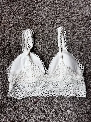 Aerie White Lace Bralette thumbnail 2