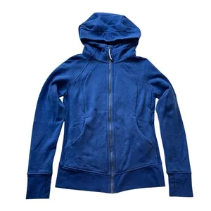 Lululemon Scuba Hoodie Light Cotton Fleece Full Zip Blue 6‎ thumbnail 2