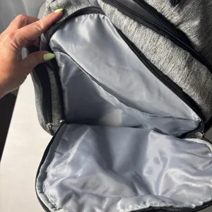 Eddie Bauer‎ First Adventure Backpack Baby Diaper Bag Gray Black Waterproof 16" thumbnail 7