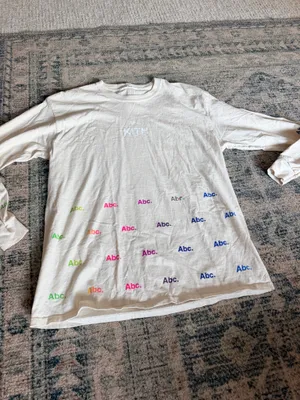 Advisory Board Crystals x Kith long sleeve ABC logo cream multi color shirt S thumbnail 15