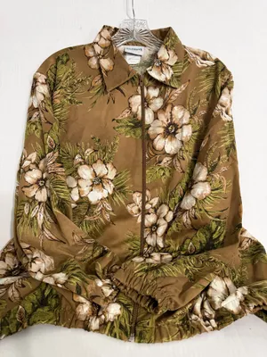 Bonworth Ladies Floral Print Lightweight Zip Up Jacket thumbnail 1