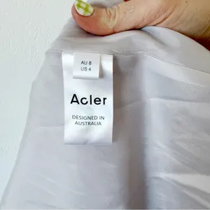 Acler Aslan Lavender Cold Shoulder Textured Dress Sz 4 thumbnail 5