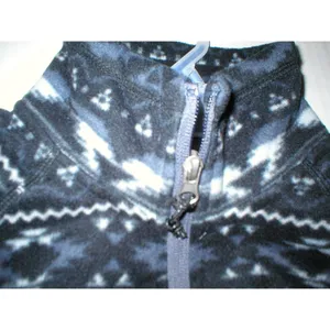 Womens NWT $60 New Free Country Micro Fleece Jacket Black Gray White S Warm thumbnail 6