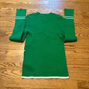 Anthro Maeve Merida Striped Sweater Green thumbnail 2