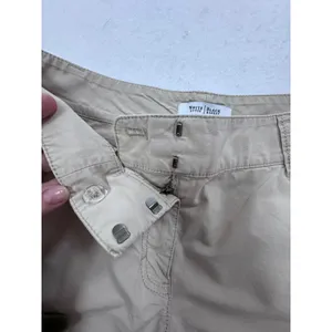 White House Black Market Tan Cargo Shorts Womens 8 Khaki Utility Stretch Cotton thumbnail 3