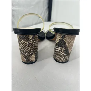 Dolce Vita Clear-Strap Sandals with Snake-Print Block Heel thumbnail 6
