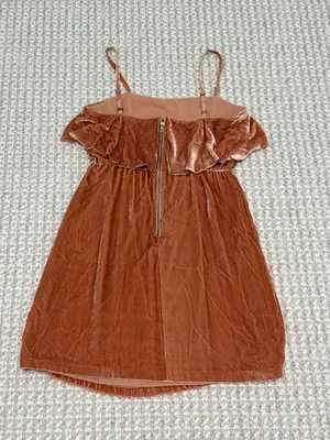 Alice + Olivia Alexis Ruffled Velvet Mini Dress size 4 thumbnail 4