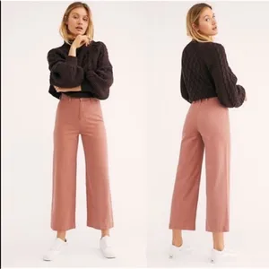 Free People Patti Crop Pants In Rose Size 26 thumbnail 11