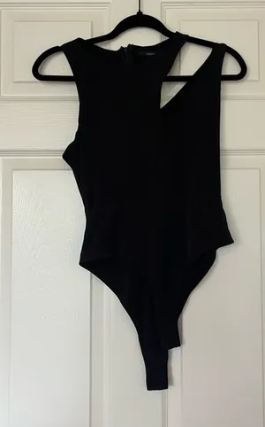 Forever 21 black cut out bodysuit thumbnail 1
