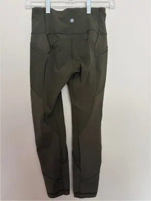 Lululemon All the Right Places Crop II Dark Olive thumbnail 6