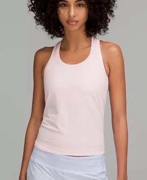 NWT Swiftly Tech Racerback Tank Top 2.0 Race Length - Strawberry Milkshake thumbnail 1
