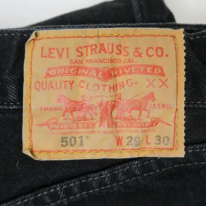 Levi’s 501 Straight Fit Black Jeans thumbnail 6