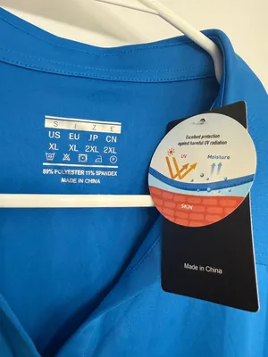 NWT Blue UPF Moisture Wicking Golf Polo Shirt Women’s XL thumbnail 4
