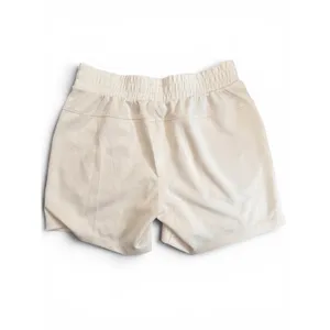 LuLaRoe‎ Womens Cream Smocked High Waist Lounge Shorts Size L Off White Pockets thumbnail 4