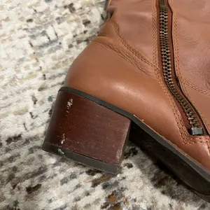 Lucky Brand Tall Brown Leather Zip-Back Over-the-Knee Boots thumbnail 10