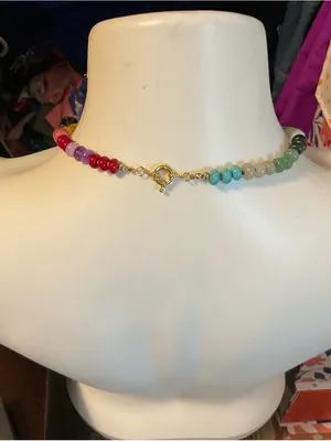 Multicolor Beaded Necklace thumbnail 3