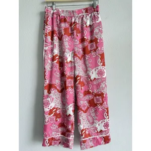 J. Crew Size‎ 6 Women's Pink Pants Relaxed Vintage Paisley Baez Casual Comfort thumbnail 3