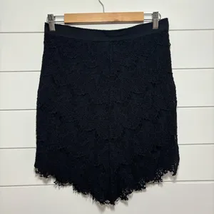Free‎ People Intimately Sabrina Ginger Skirt Women Size M Black Lace Nylon. thumbnail 2