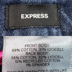 Express 90s High Rise Stretch Skinny Jeans‎ Dark Blue Size 10 Long thumbnail 10
