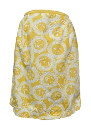 Vintage Lilly Pulitzer Sun Lion Tiger Owl Print Skirt Medium thumbnail 1
