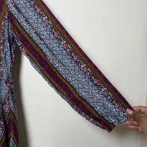 Natural Life Women Ansley Dress Large Multicolor Boho Floral Patchwork Hippie‎ thumbnail 4