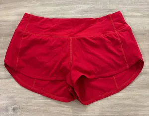 Lululemon Speed Up Short 2.5" Dark Red Women Size 4 thumbnail 1