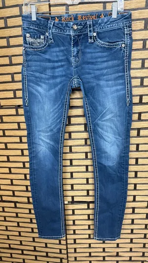 Rock revival sherry skinny leg jeans size 28 thumbnail 1