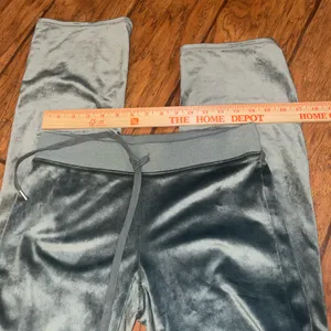 Aerie velour Green Lounge Pants bootcut pants woman’s size small thumbnail 3