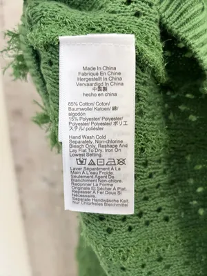 J Crew Pointelle Crewneck Sweater with Fringe thumbnail 5