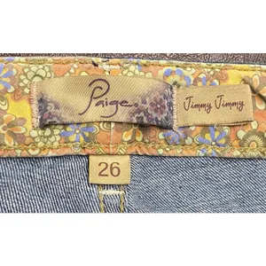 PAIGE Jimmy Jimmy Skinny Jeans Dark Wash Low Rise Stretch Denim 26 Normcore thumbnail 3