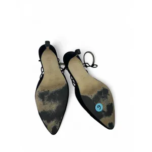 VINTAGE Sam & Libby 90's 1990's 6 Velvet Pump High Heel Kitten Womens Strappy thumbnail 7