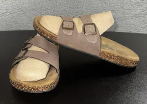 Woodstock Adele Vintage Brand‎ Sandal Large 9-10 Double Strap Slip On thumbnail 1