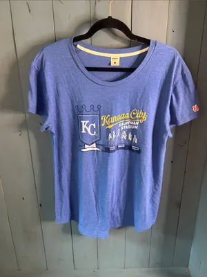 HOMAGE Blue Kansas City Kauffman Stadium Women’s Short Sleeve Tee | Size XL thumbnail 5
